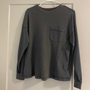 Wild fable long sleeve gray waffle shirt, like new